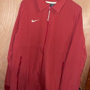Nike Men’s Red Full Zip Athletic Jacket Size M
